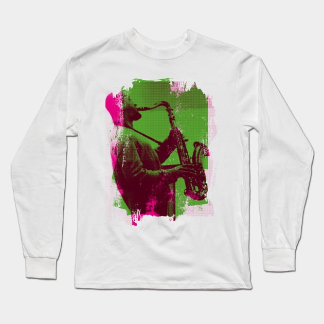 Sonny Rollins Long Sleeve T-Shirt by HAPPY TRIP PRESS